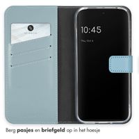 Selencia Echt Lederen Bookcase Google Pixel 9 / 9 Pro - Air Blue