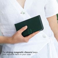 Selencia Genuine Leather Book Case Samsung Galaxy S26 Plus - Green