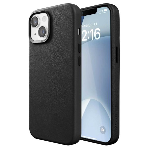 Woodcessories Bio Leather Case MagSafe Apple iPhone 15 - Zwart