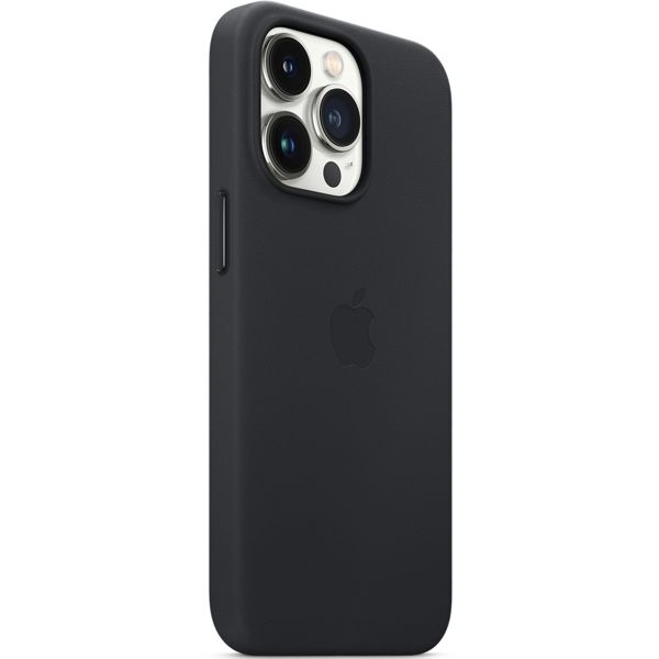 Apple Leather Backcover MagSafe Apple iPhone 13 Pro Max - Midnight