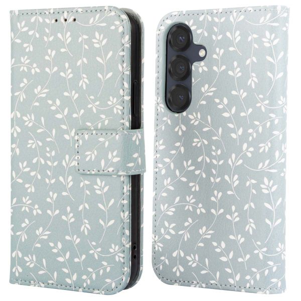 imoshion Design Bookcase Samsung Galaxy S25 - Smoke Green Flowers