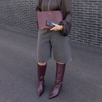 Selencia Croco laptop hoes 11 inch - Tablet / Laptopsleeve - Burgundy