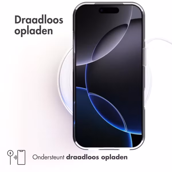 Accezz Clear Backcover Apple iPhone 17 Pro - Transparant