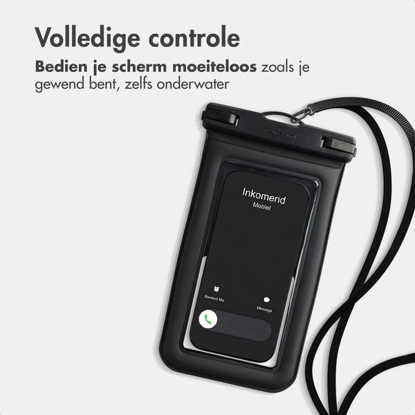 imoshion Floating Waterproof Pouch - Universeel waterdicht telefoonhoesje - Zwart