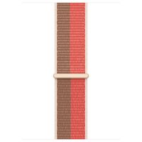 Apple Sport Loop band Apple Watch Series 1 t/m 11 / SE / Ultra (44/45/46/49 mm) - Pink Pomelo/Tan