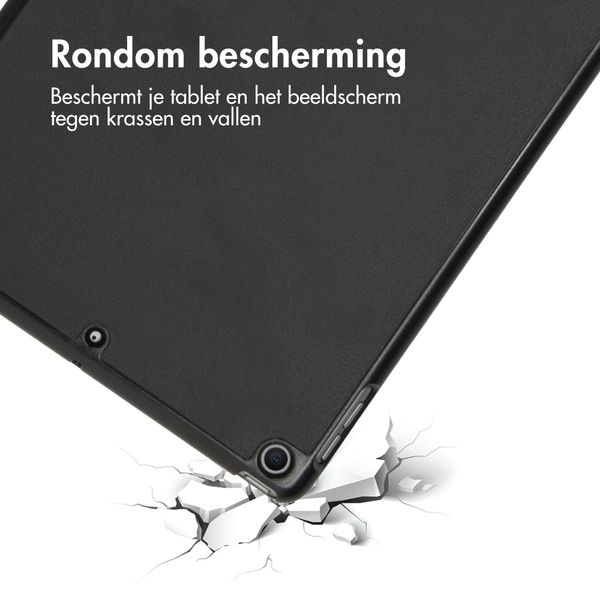 imoshion Trifold Bookcase Apple iPad 9 (2021) 10.2 inch / iPad 8 (2020) 10.2 inch / iPad 7 (2019) 10.2 inch - Zwart