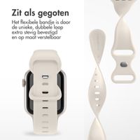imoshion Siliconen⁺ bandje Apple Watch Series 1 t/m 9 / SE (38/40/41 mm) | Series 10 / 11 (42 mm) - Maat S/M - Starlight