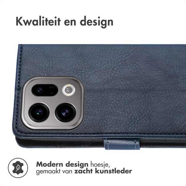 imoshion Luxe Bookcase Oppo Find X9 - Donkerblauw