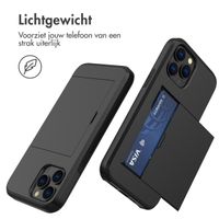 imoshion Backcover met pasjeshouder iPhone 13 Pro - Zwart