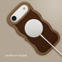 Selencia Wavy Backcover met MagSafe Apple iPhone Air - Mocha Brown