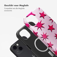 Selencia Vivid Backcover met MagSafe Apple iPhone 13 - Stars Rubine Red Light Pink