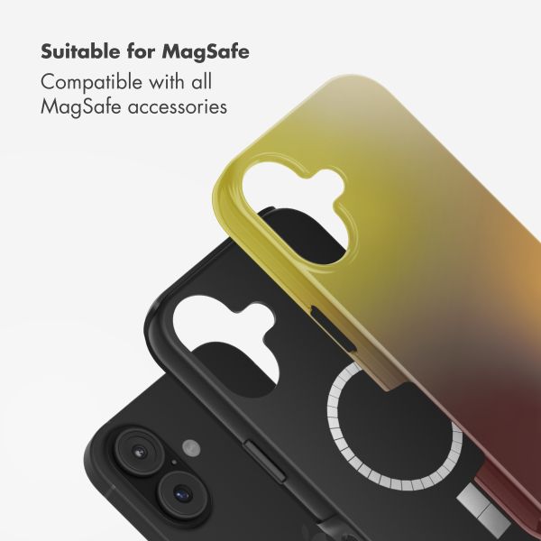 Selencia Vivid Back Cover with MagSafe Apple iPhone 17 - Gradient Olive Dust