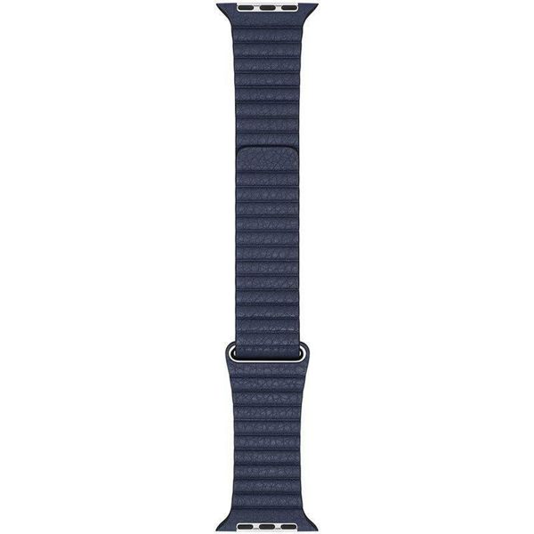 Apple Leather Loop Apple Watch Series 1 t/m 11 / SE / Ultra (44/45/46/49 mm) - Maat M - Diver Blue