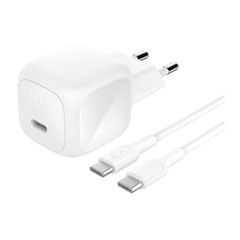 Belkin BoostCharge Compacte USB-C oplader 45W met USB-C naar USB-C kabel - 1 meter - Wit