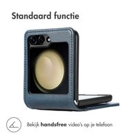 imoshion Luxe Bookcase Samsung Galaxy Z Flip 7 FE - Donkerblauw