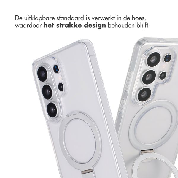 Accezz Ring Stand Backcover met MagSafe Samsung Galaxy S26 Ultra - Transparant