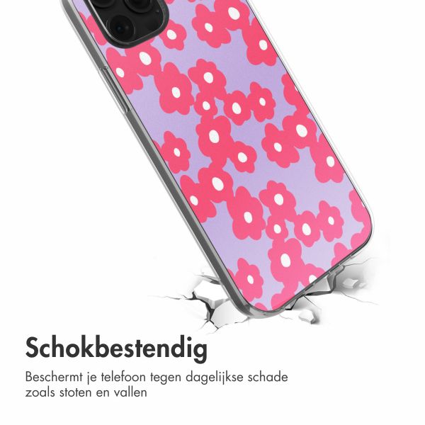 imoshion  Design hoesje iPhone 12 (Pro) - Dusty Rose Blossoms