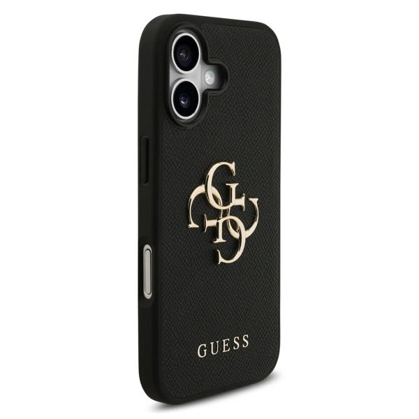 Guess Big 4G Logo Backcover Grained Apple iPhone 17 - Zwart