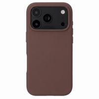 Accezz Liquid Silicone Backcover met MagSafe Apple iPhone 18 Pro / 17 Pro - New Tea Brown