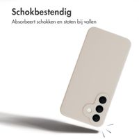 Accezz Liquid Silicone Backcover met MagSafe Samsung Galaxy S26 FE - Stone