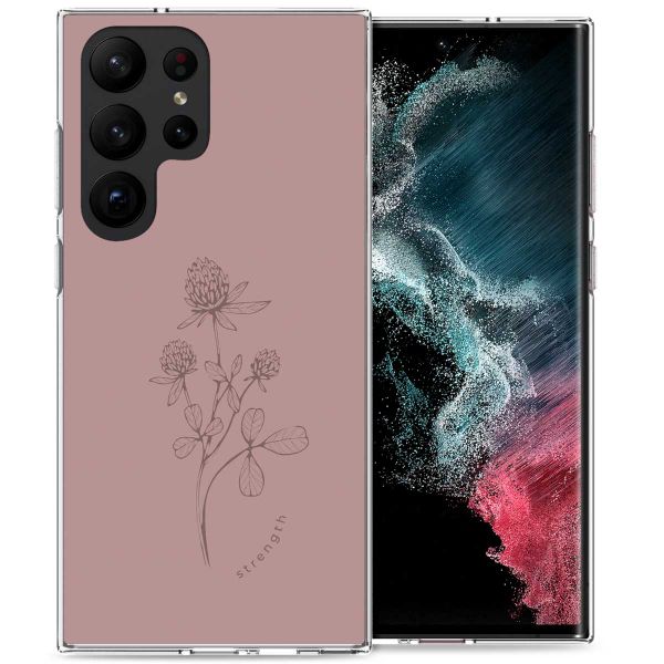 imoshion Design hoesje Samsung Galaxy S23 Ultra - Floral Pink