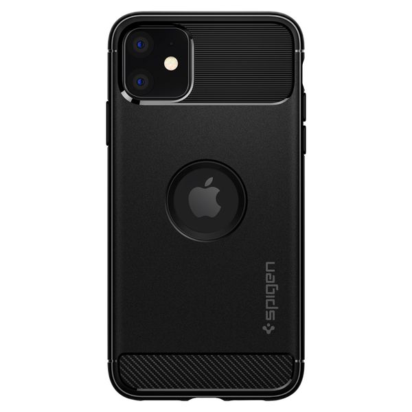 Spigen Rugged Armor Backcover iPhone 11 - Zwart