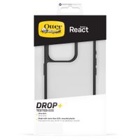 OtterBox React Backcover Apple iPhone 15 Pro - Transparant / Zwart