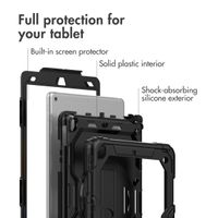 Accezz Rugged Back Cover with shoulder strap Apple iPad 9 (2021) 10.2 inch / iPad 8 (2020) 10.2 inch / iPad 7 (2019) 10.2 inch - Black