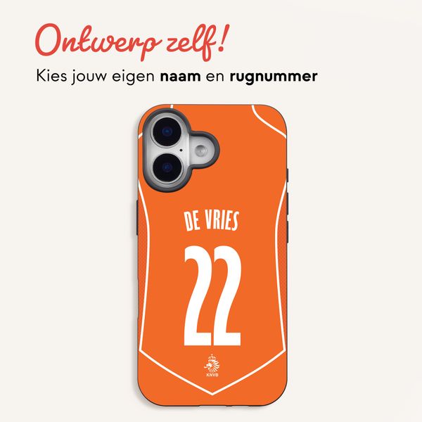 Ontwerp je eigen Nederlands Elftal Backcover Apple iPhone 16 - Nederlands Elftal '04