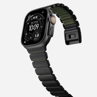 Nomad Stratos Band Apple Watch | 44/45/46/49 mm - Forest Green / Black Titanium