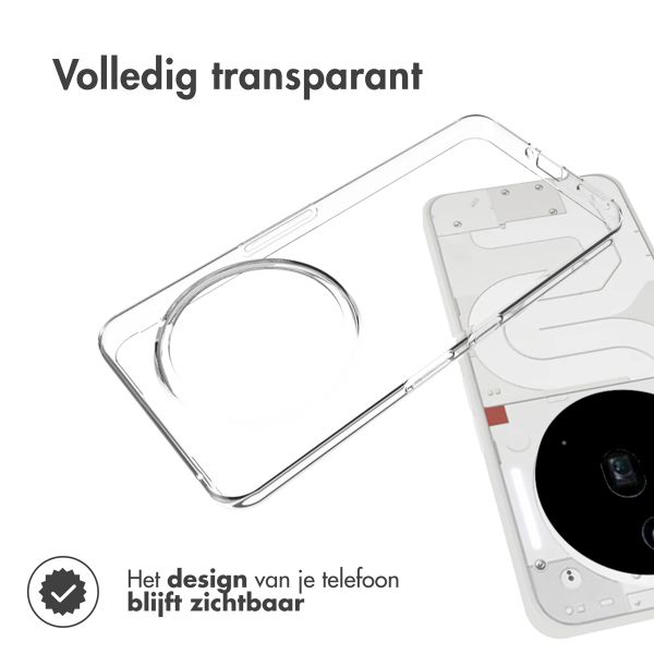 Accezz Clear Backcover Nothing Phone (3a) Pro - Transparant