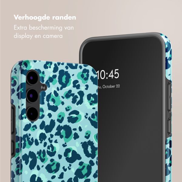 Selencia Vivid Tough Backcover Samsung Galaxy A34 - Wild Spots Light Blue