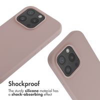 imoshion Silicone Case with Strap Apple iPhone 16 Pro - Sand Pink