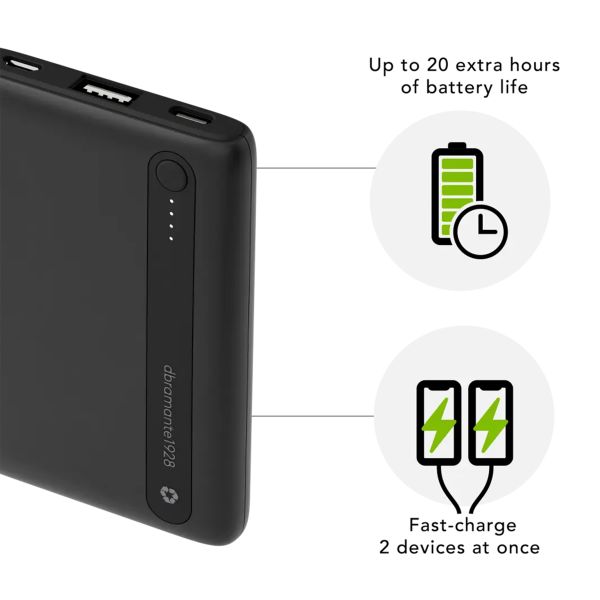 dbramante1928 re-charge | Powerbank 5.000 mAh - Zwart