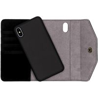 iDeal of Sweden Mayfair Clutch Velvet iPhone Xs Max - Zwart