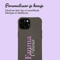 Gepersonaliseerd Color Backcover MagSafe met afneembaar koord en naam  iPhone 15 - Black Coffee