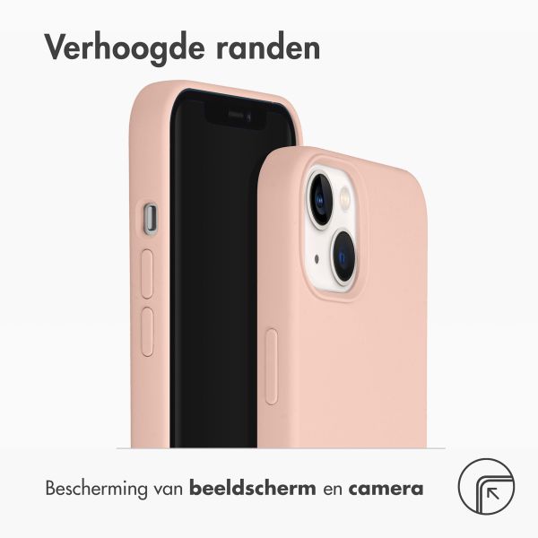 Accezz Liquid Silicone Backcover met MagSafe Apple iPhone 14 / 13 - Roze