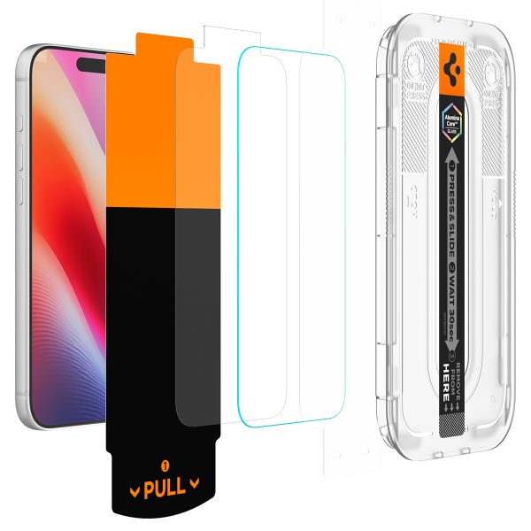 Spigen GLAStR Privacy EZ Fit Screenprotector + Applicator - 2-pack Apple iPhone 18 Pro