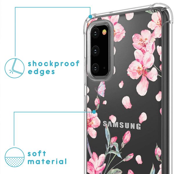imoshion Design hoesje met koord Samsung Galaxy S20 - Blossom Watercolor