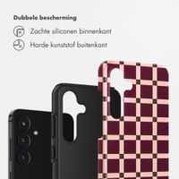 Selencia Vivid Backcover Samsung Galaxy S25 FE - Check This Burgundy