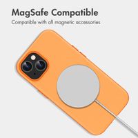imoshion Colour Back Cover with Thin MagSafe Ring Apple iPhone 15 - Orange