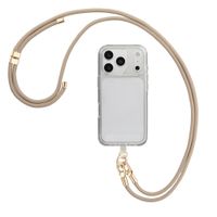 Selencia Universeel Telefoonkoord met 2 haken - verstelbaar - Beige