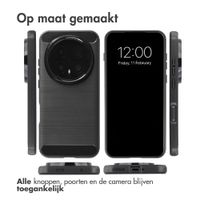 imoshion Brushed Backcover Honor Magic8 Pro - Zwart