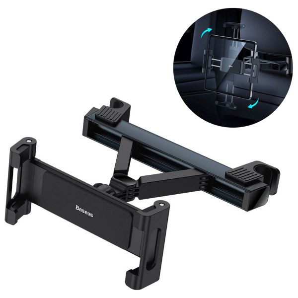 Baseus Joyride Pro Series Car Backseat Mount - 360 graden draaibaar - Voor tablet en telefoon - Zwart