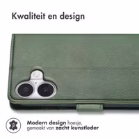 imoshion Luxe Bookcase Apple iPhone 17 - Groen