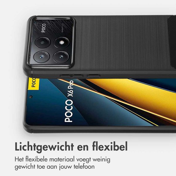 imoshion Brushed Backcover Xiaomi Poco X6 Pro - Zwart