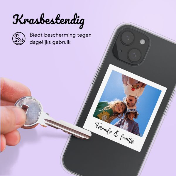 Hoesje met eigen foto en/of tekst Apple iPhone 15 - Polaroid