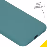 Accezz Liquid Silicone Backcover Apple iPhone X / Xs - Donkergroen