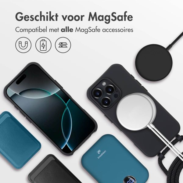 imoshion Color Backcover met afneembaar koord MagSafe iPhone 16 Pro Max - Black