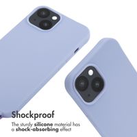 imoshion Siliconen hoesje met koord Apple iPhone 14 - Paars